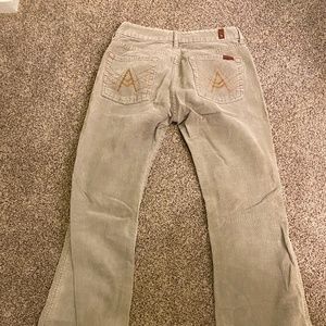 7 for all mankind circa 2000 corduroy pants, size 28